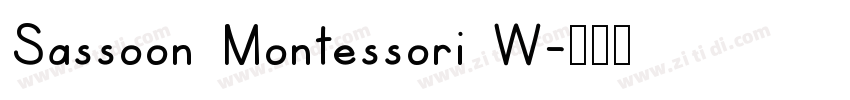 Sassoon Montessori W字体转换